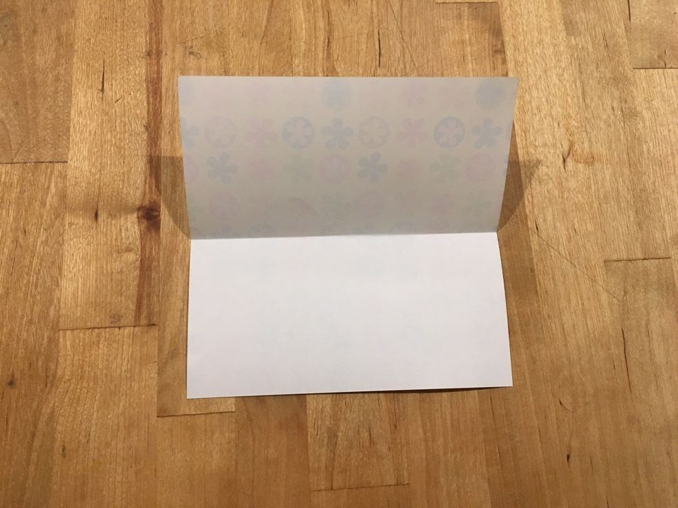 Fold your paper in half