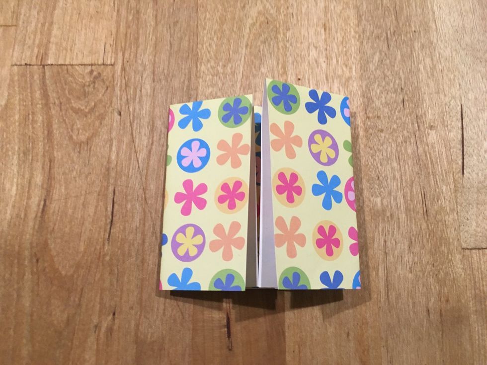 Fold your paper like this