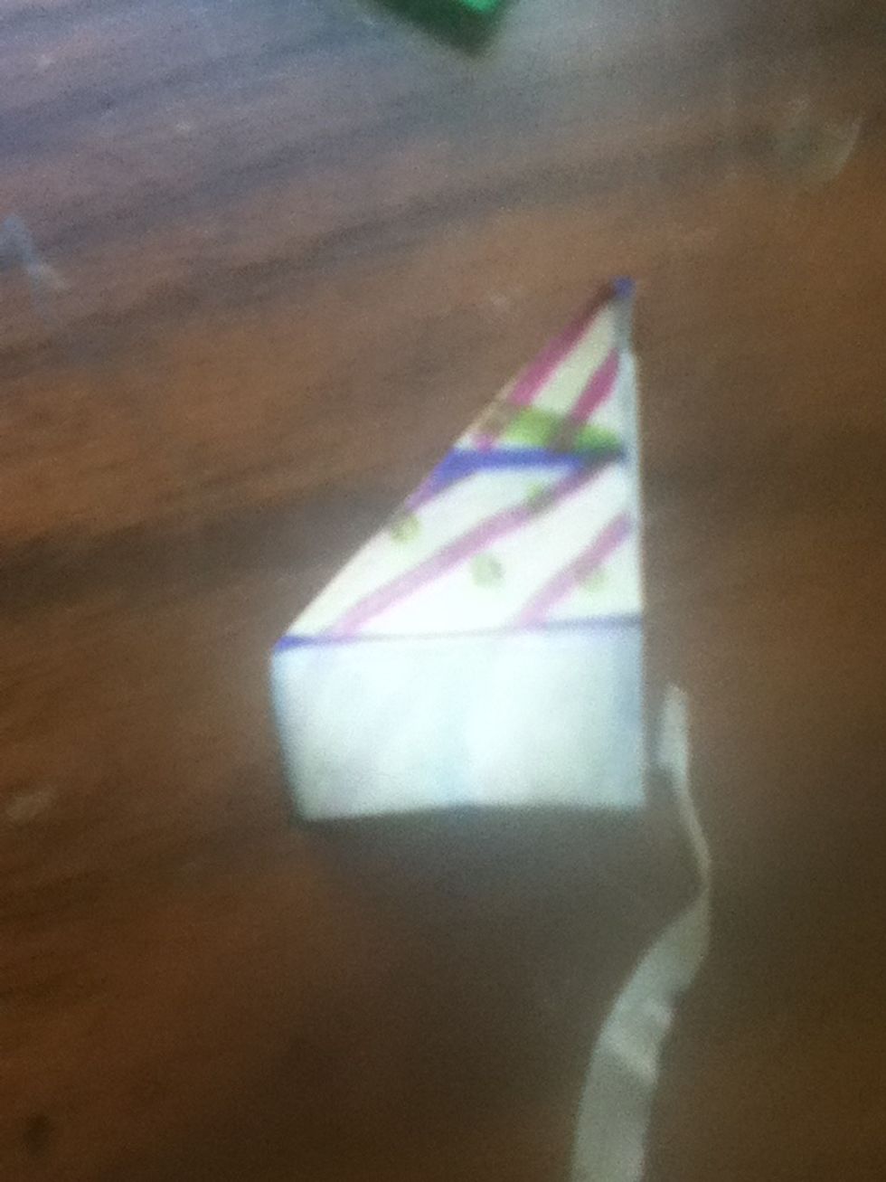 Fold your peice of tape like this