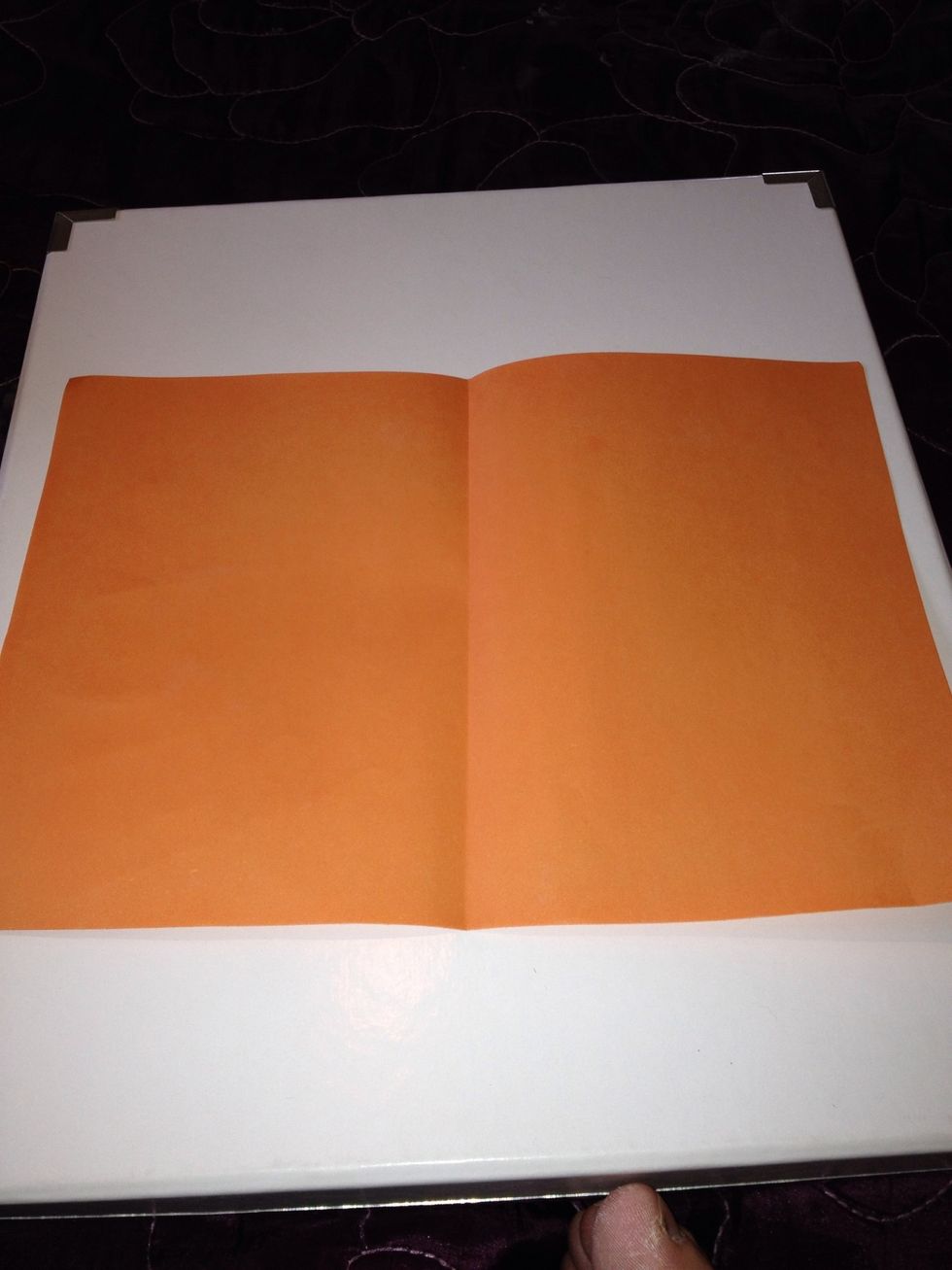 Fold your sheet in half