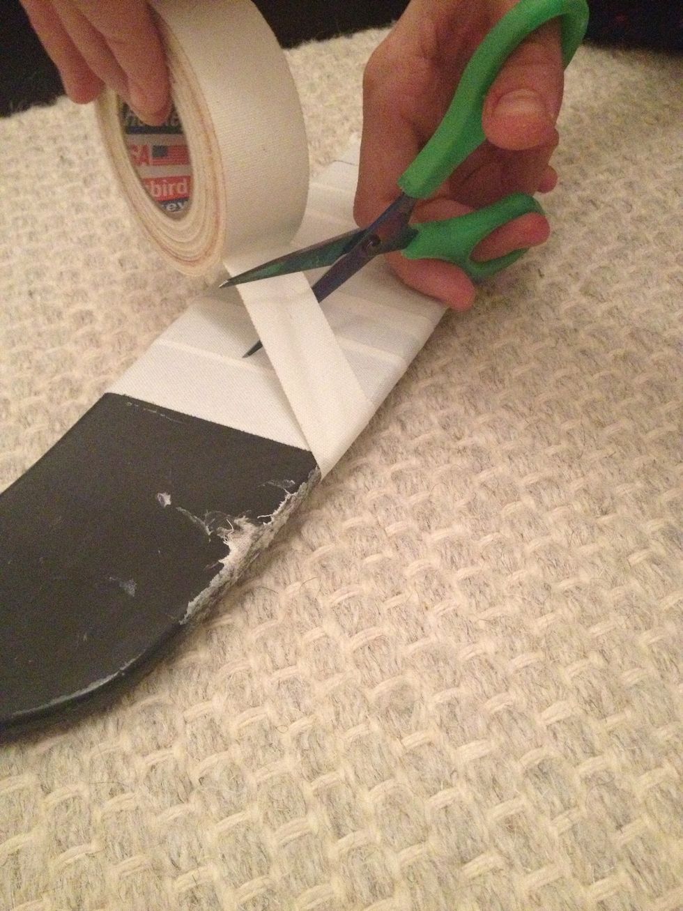 Fold your tape down.