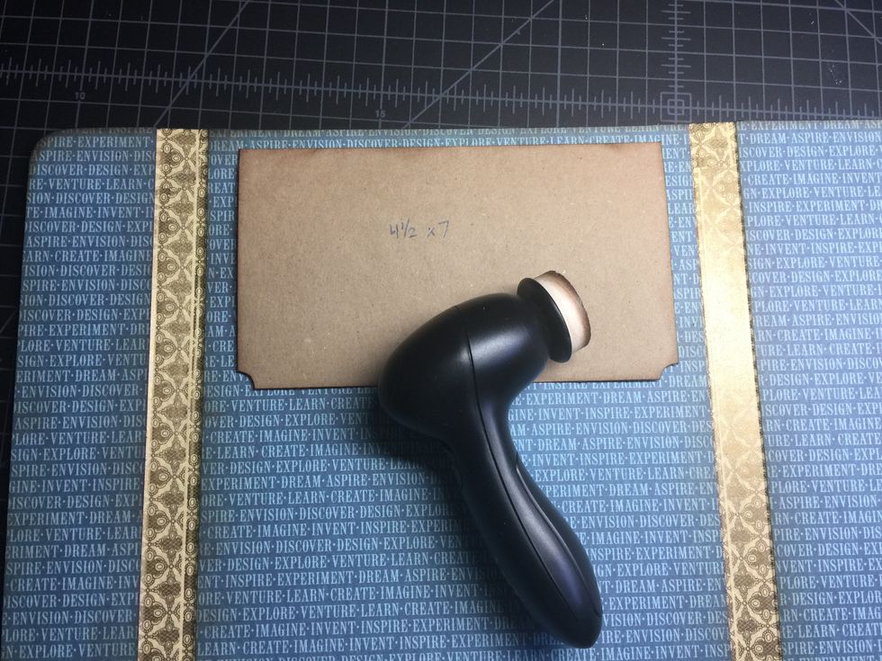 Folded down, this is what it looks like...