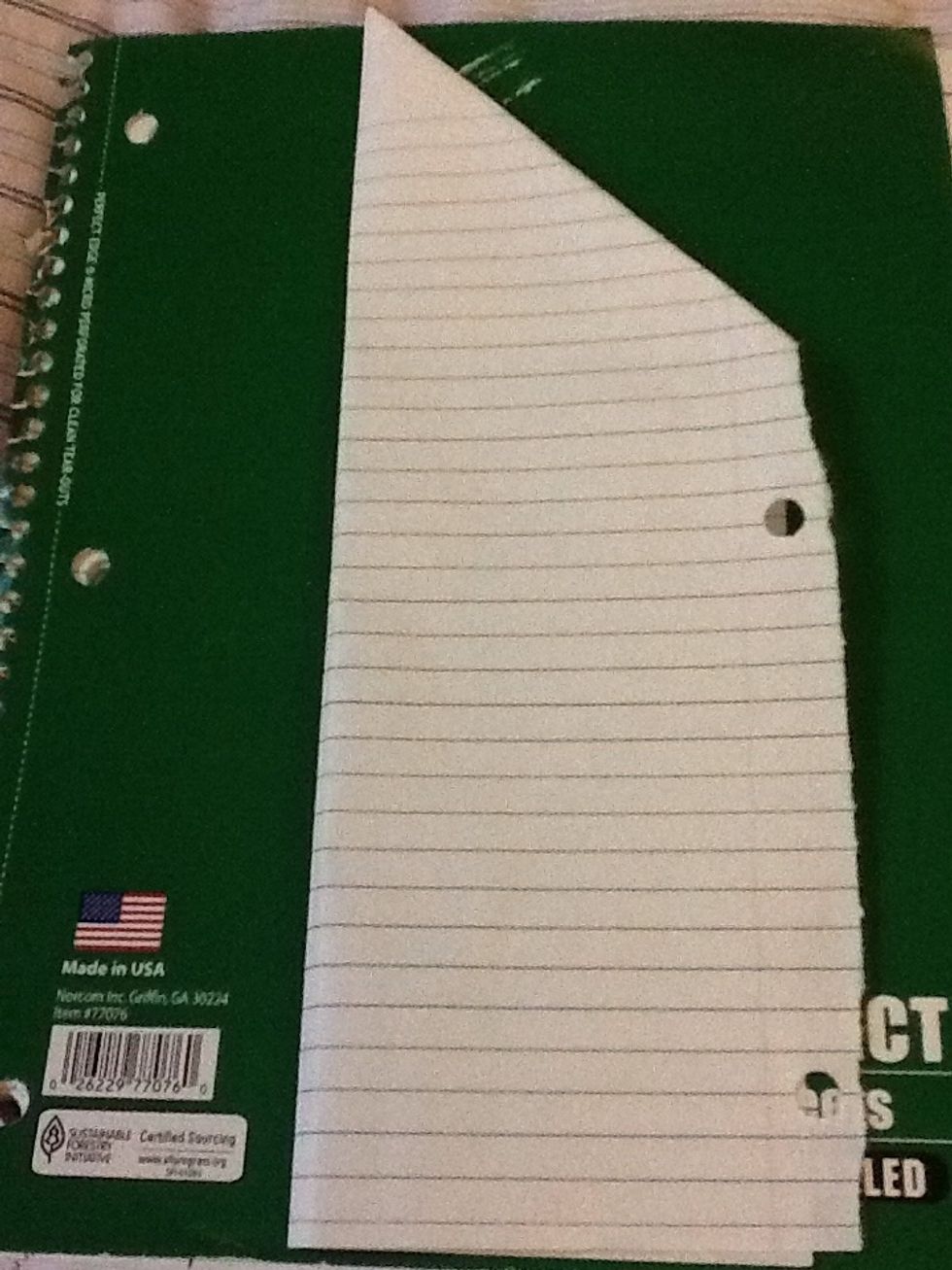 Folded it in half longways.