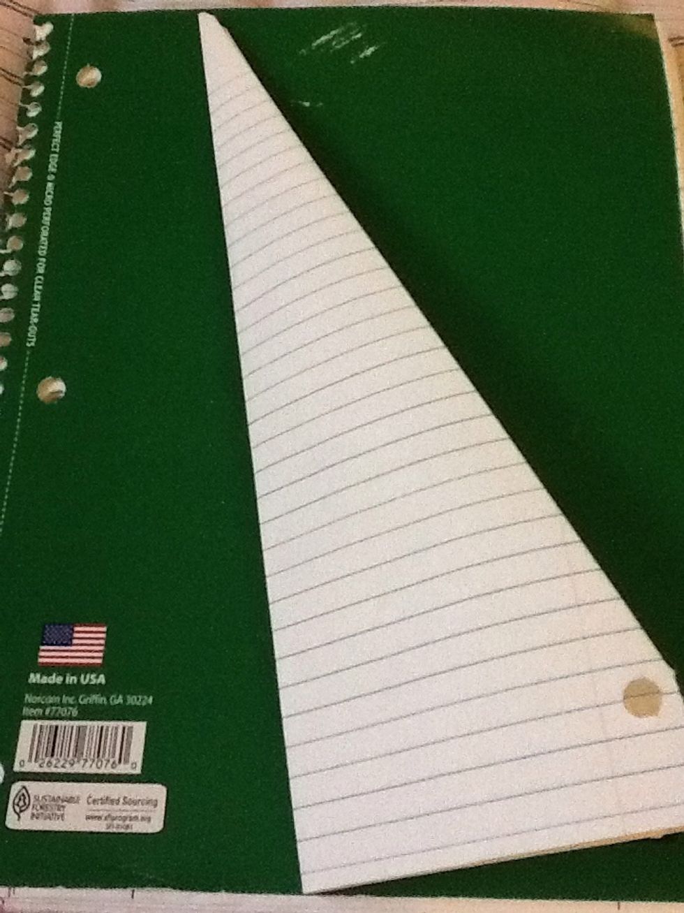 Folded it longways