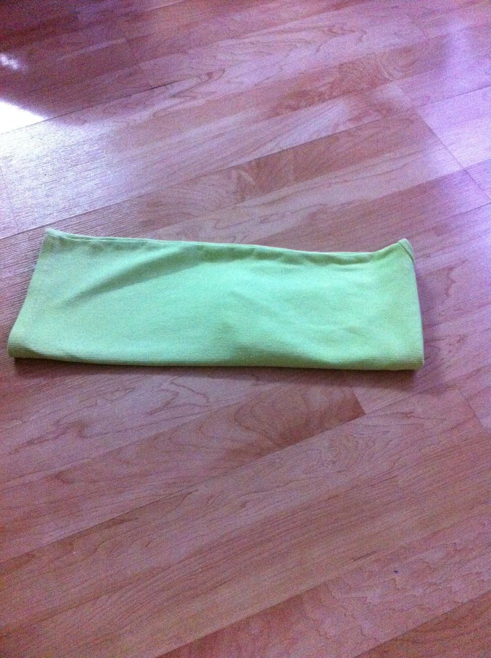 Folded up, down the middle, hot dog.