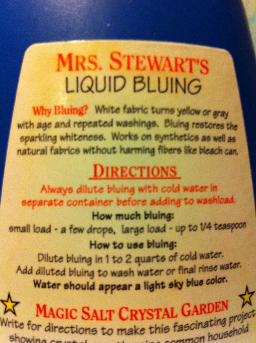 Follow Directions carefully.