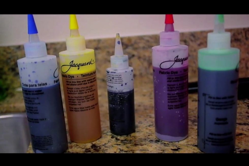 Follow directions on YOUR kit to make the colors.