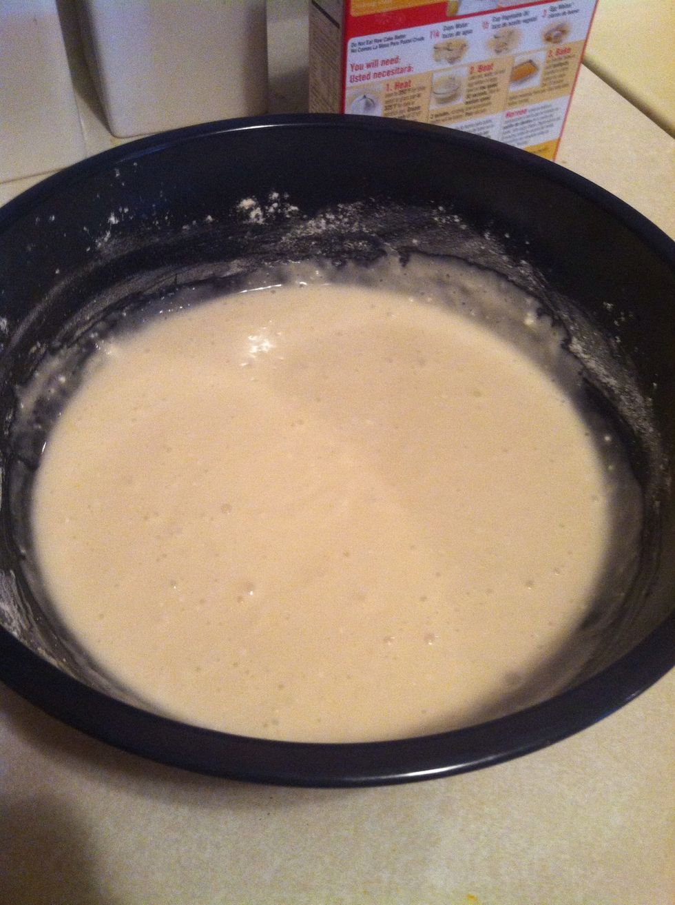 Follow instructions to make batter.