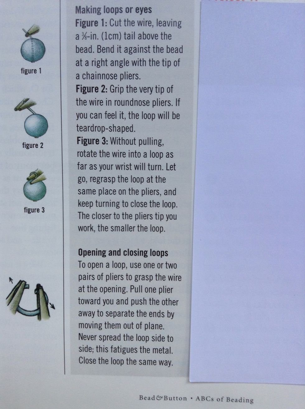 Follow steps outlined by beadandbutton.com. Make a smooth loop. Attach oval jump ring.