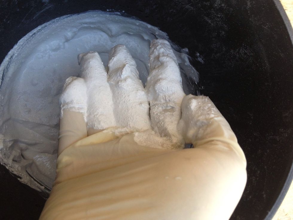 Follow the directions and mix up how much you need