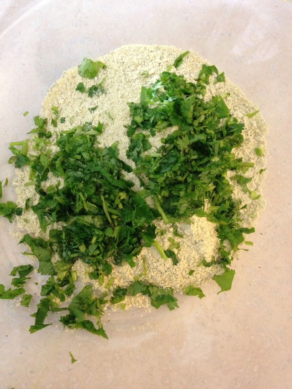 Follow the instructions on the box, but also add in parsley and chopped red onions.