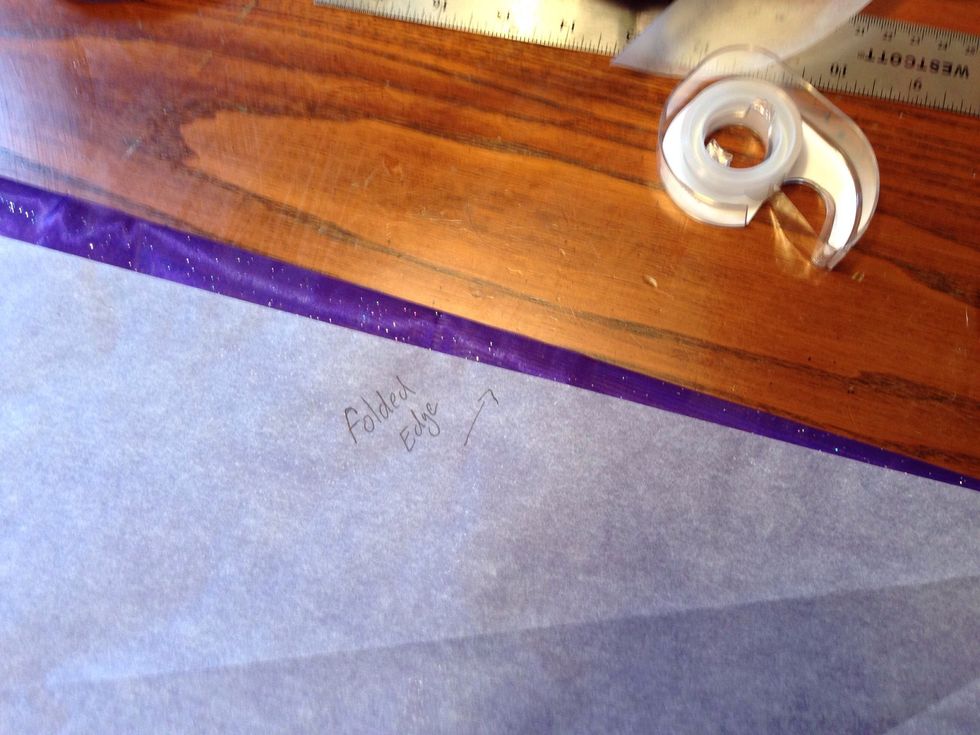 Follow the same steps for the colored fabric.