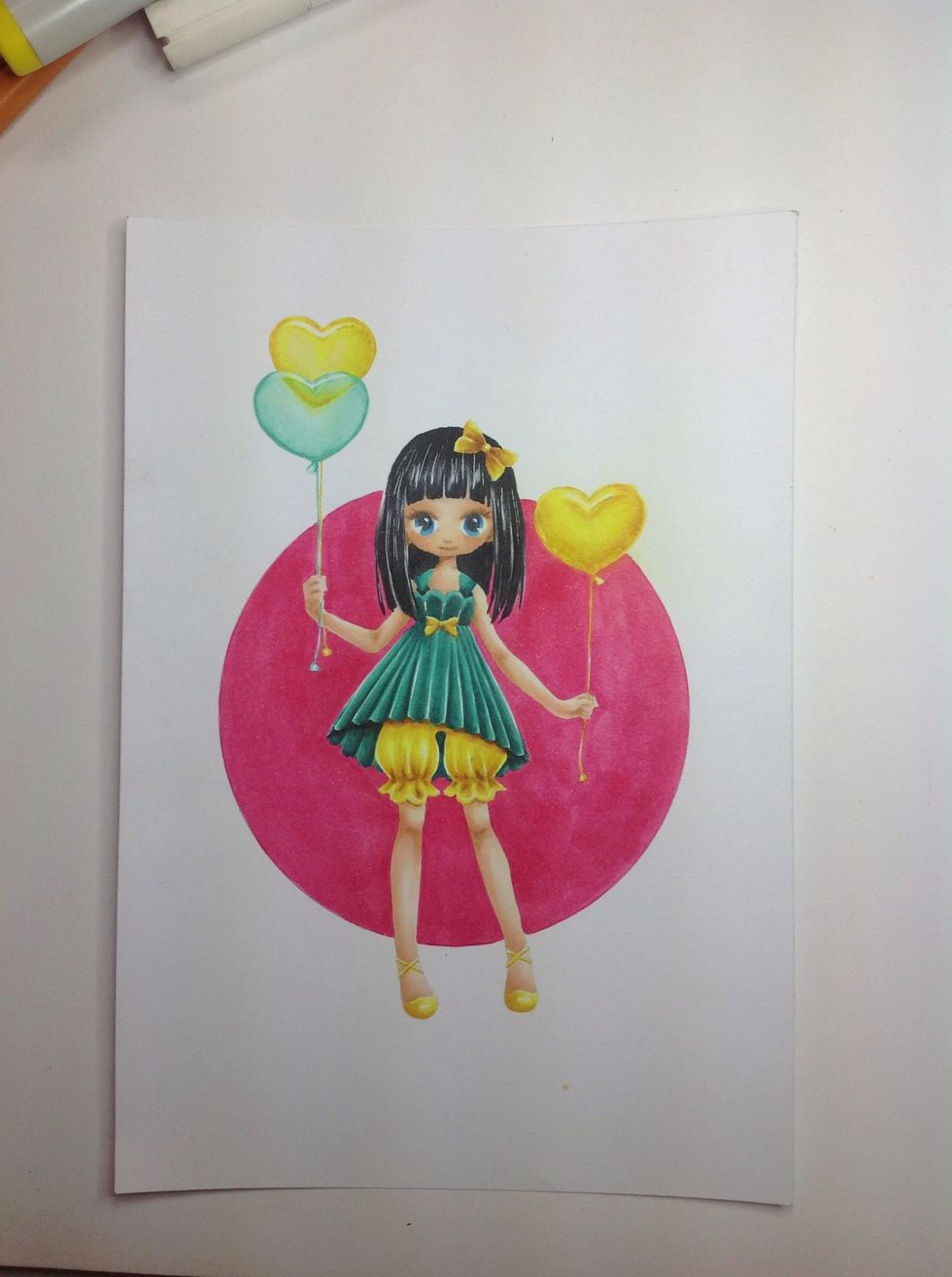 Follow the same steps with the single balloon.