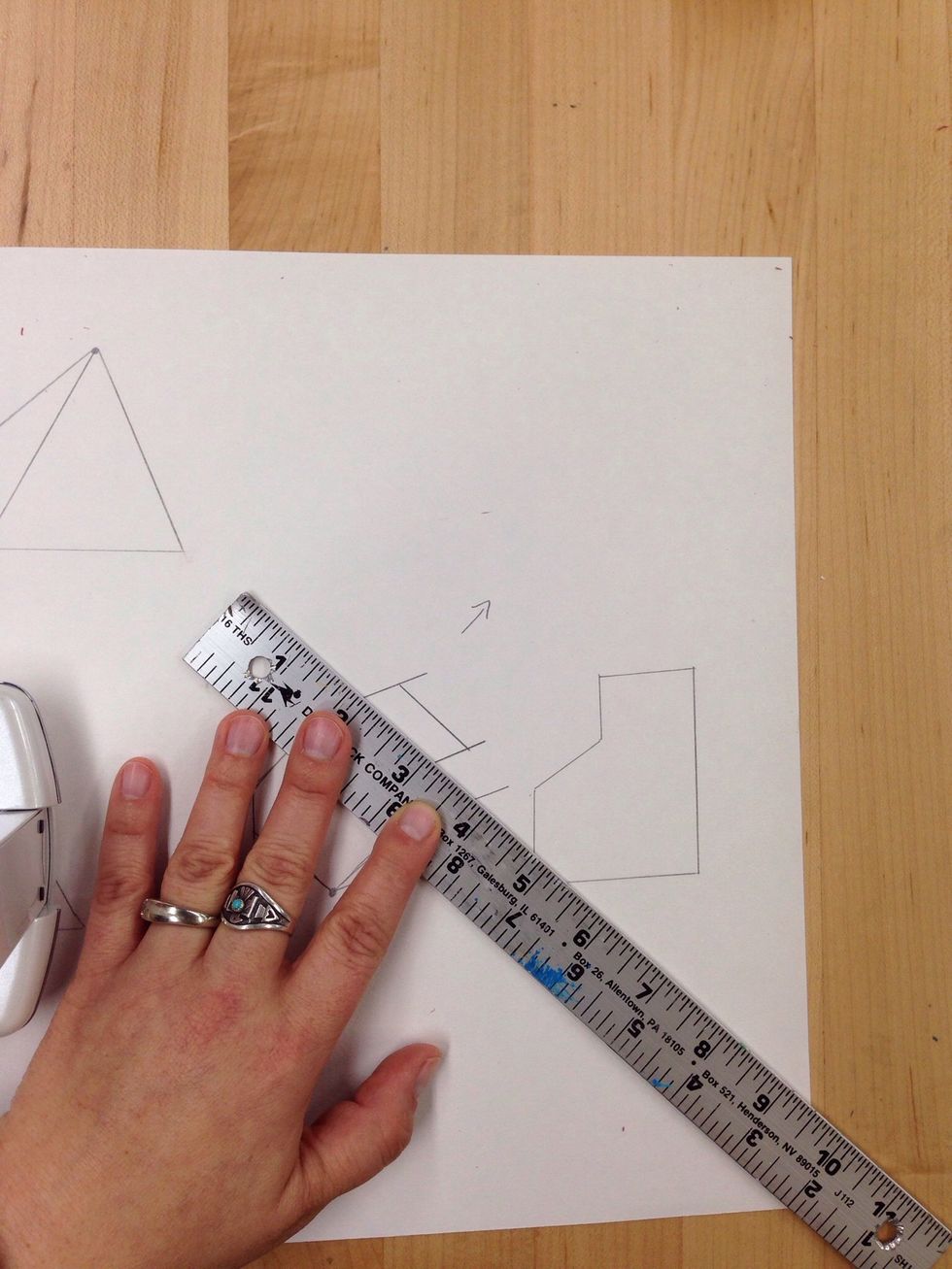 Follow the sides of the shape