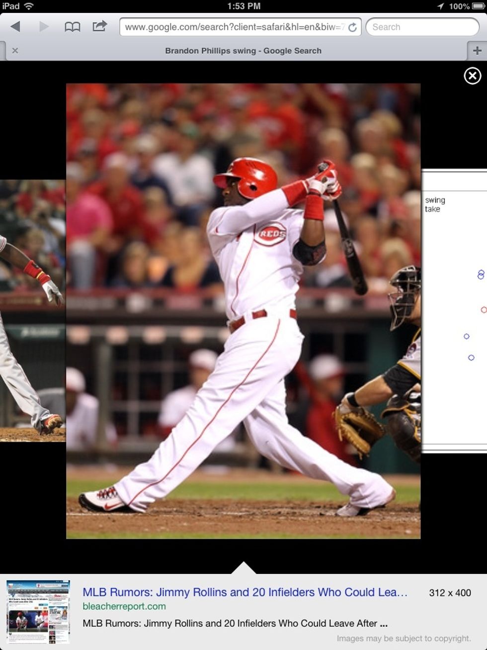 Follow through after you connect with the ball