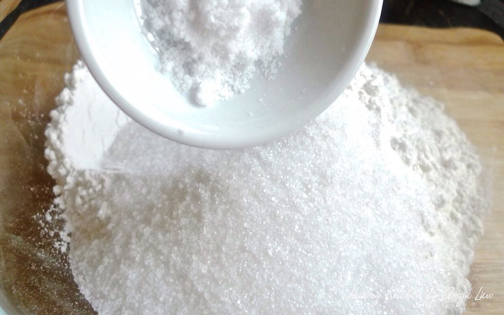 Followed by 1/2 teaspoon salt.