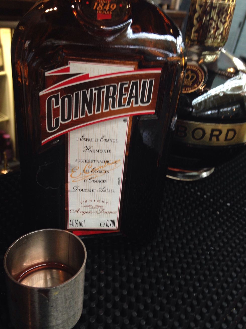 Followed by 12.5ml (1/2oz) Cointreau, or triple sec