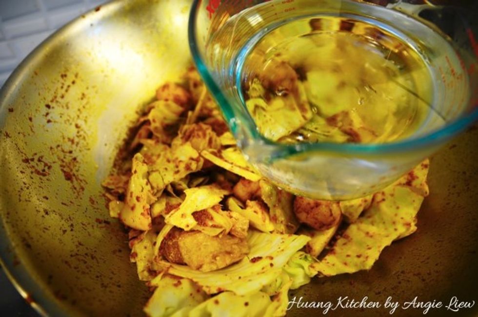 Followed by 5 cups of water.