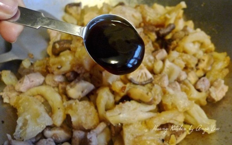 Followed by oyster sauce.