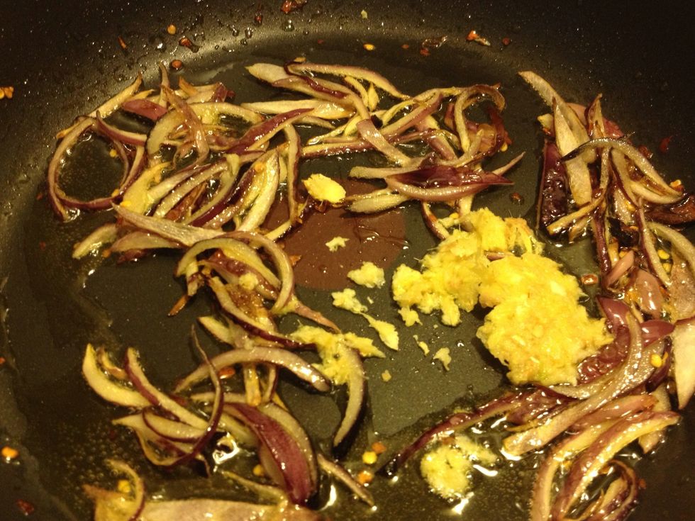 ..followed by the ginger-garlic paste..