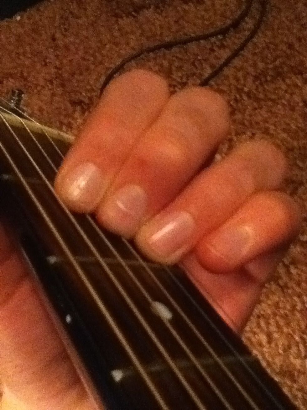 Followed then by the first finger up one more string.