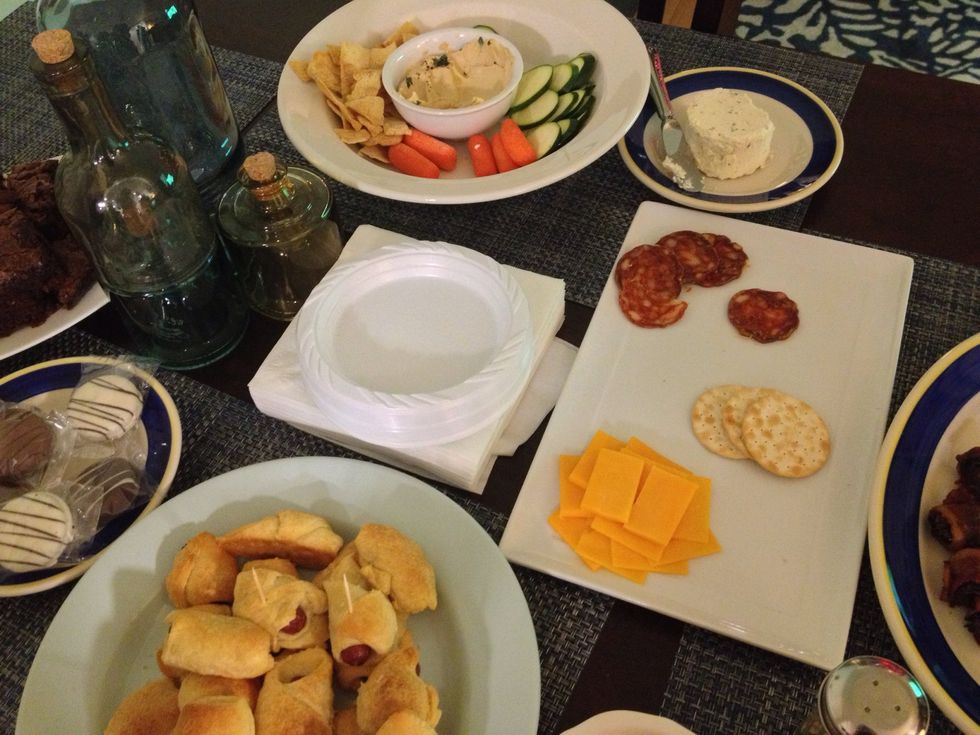 Food being consumed...