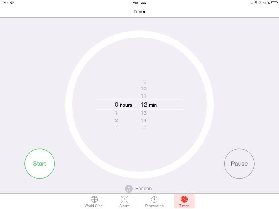 For 12 minutes or until toothpick come out clean