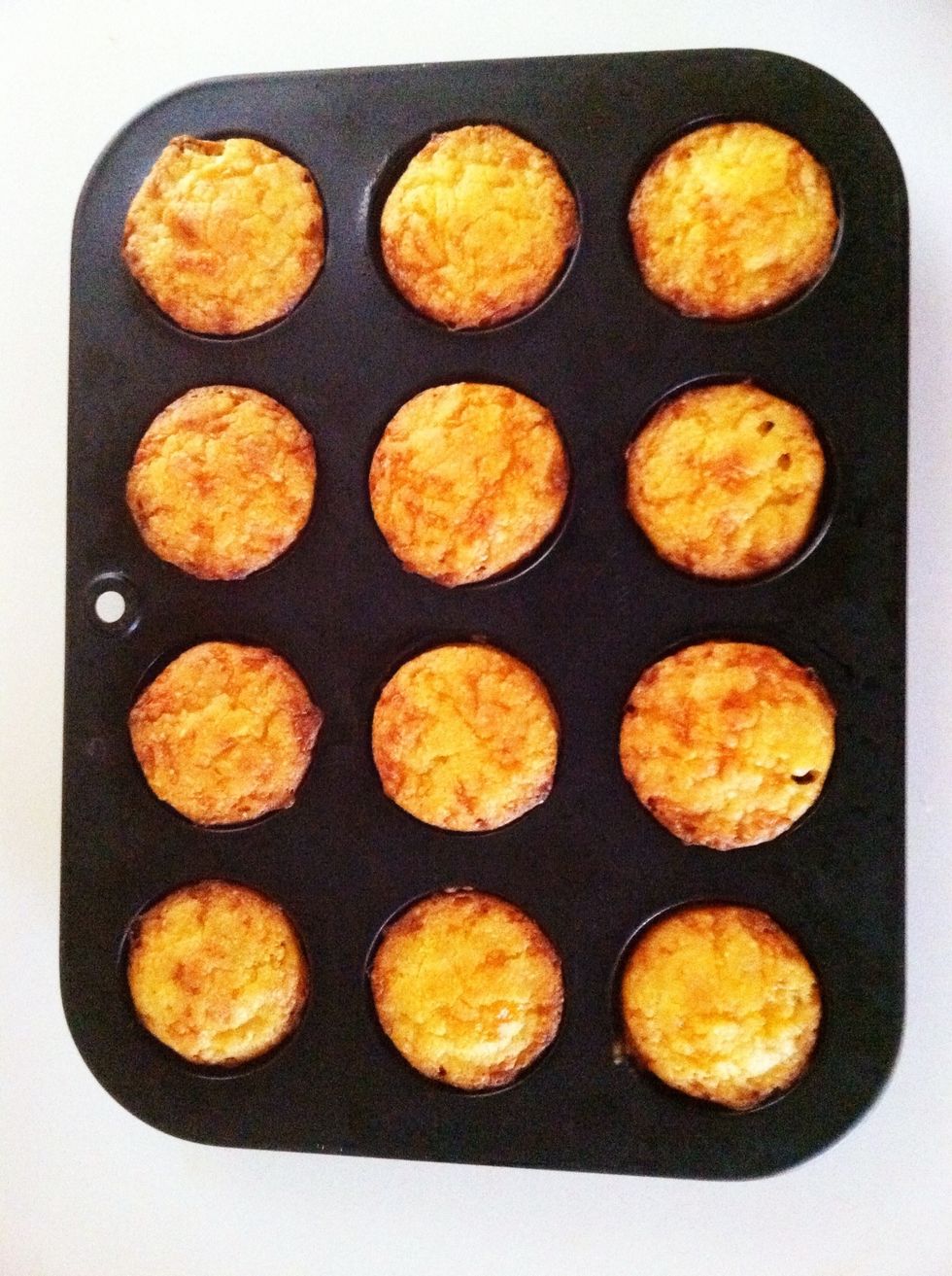 For a different texture muffin, bake in a dark pan.