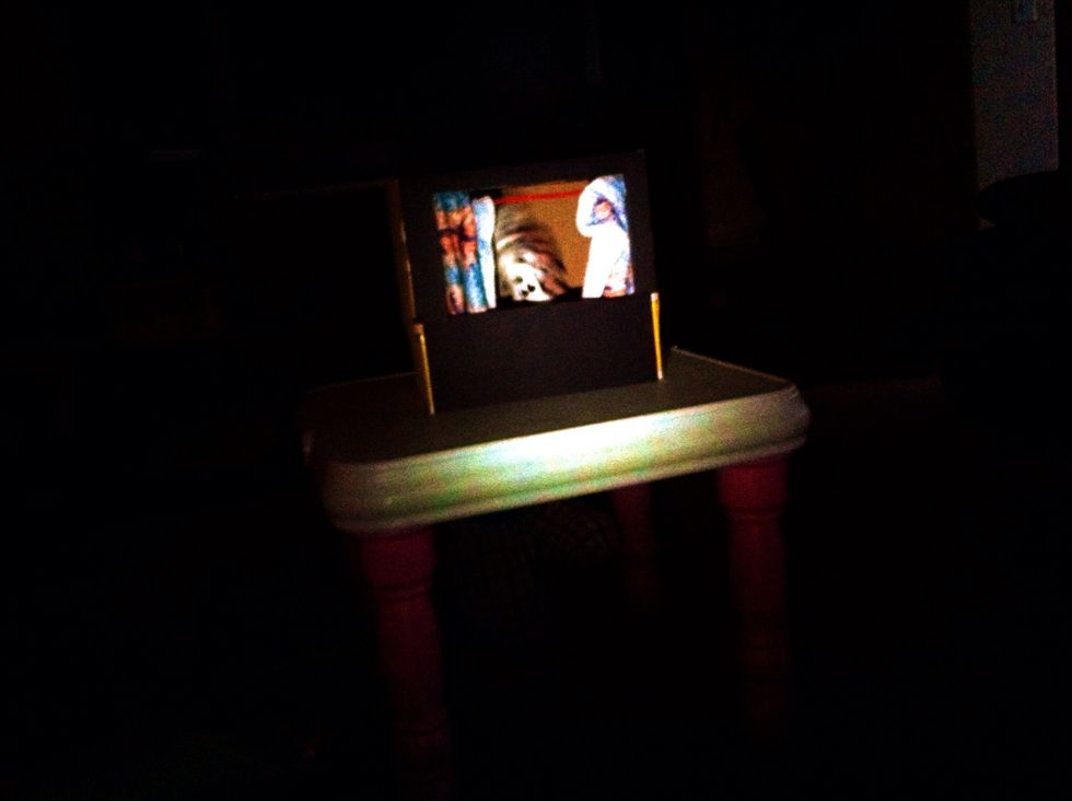 For a fun effect, shut off all the lights & use a flashlight to spotlight their show!