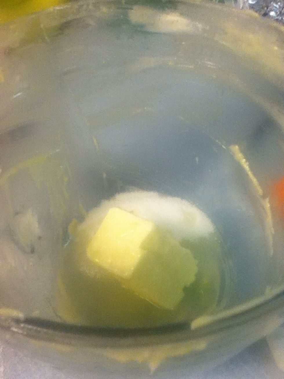 For a glaze take 1/4 cup of sugar and 1/4 c (half a stick) of butter with about 3tbs of lime juice.