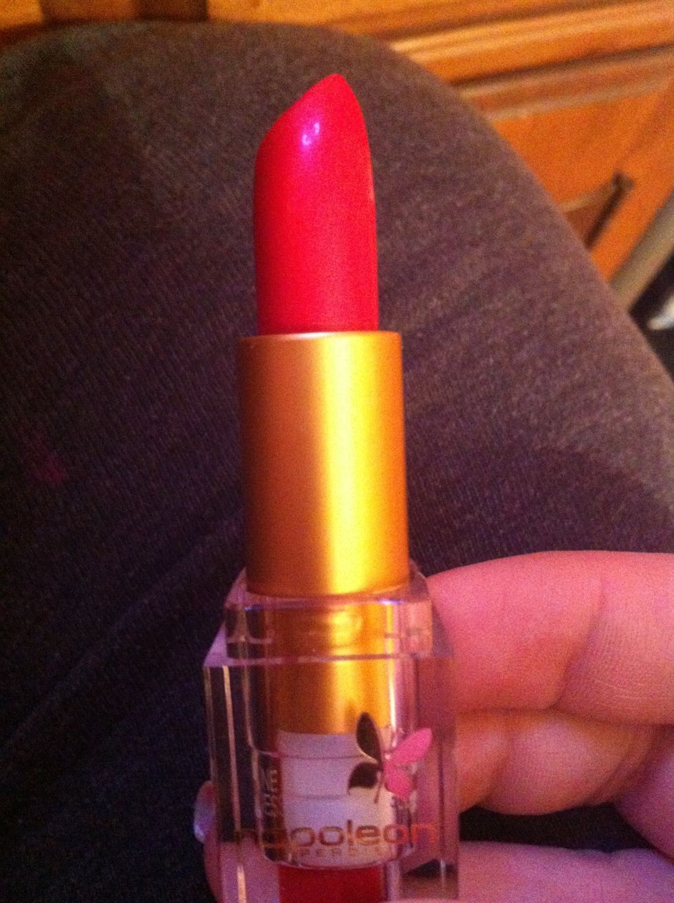 For a little color I used this lip stick