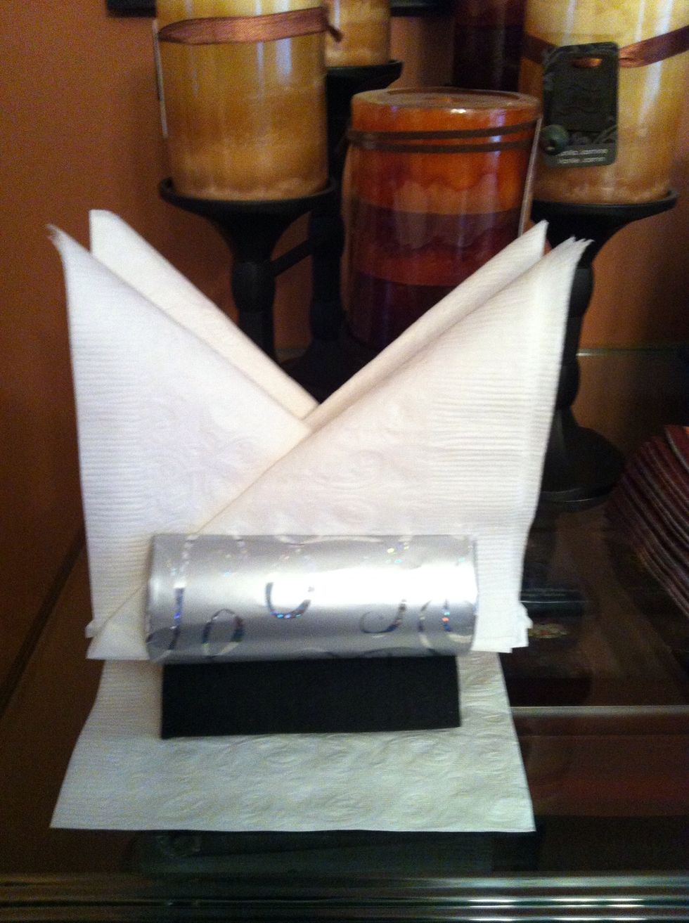 For a mix and match effect make an extra decorated holder. Disassembling the unit is as easy as assembly. Take the holder and base apart, replace the holder with the new holder and reassemble.