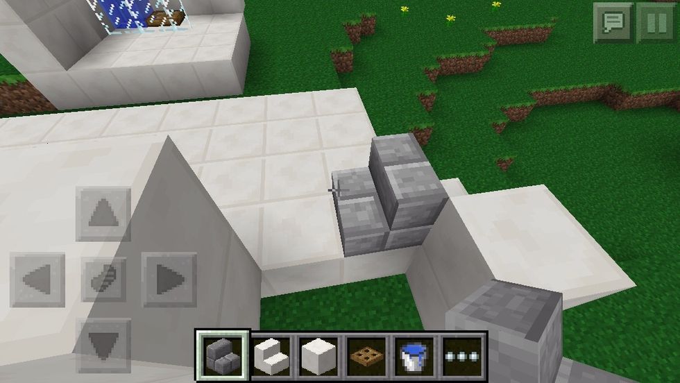 for a sink place a stone stair sideways
