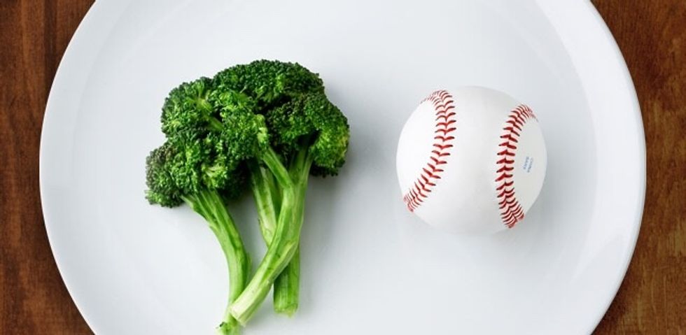 For a vegetable, you can have a serving of broccoli the size of a baseball.