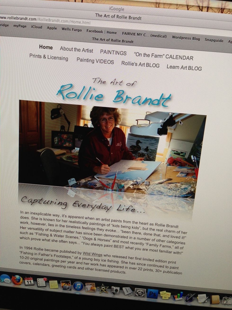 For almost 20 years my artwork has been published & licensed in a variety of products (cards, calendars, mugs, puzzles, etc) To see all of it check out http://www.RollieBrandt.com
