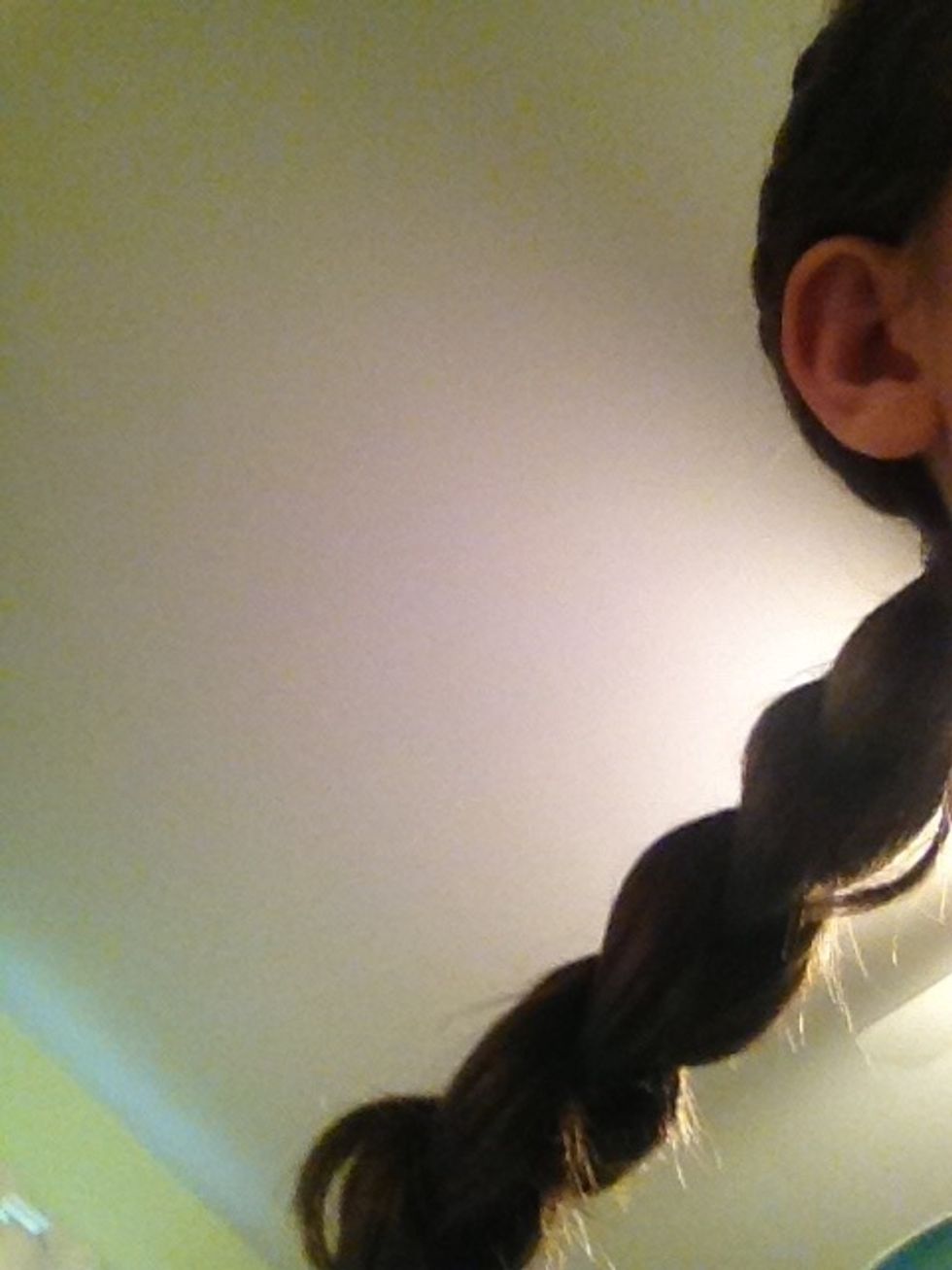 For an even cooler look you can braid the ponytail
