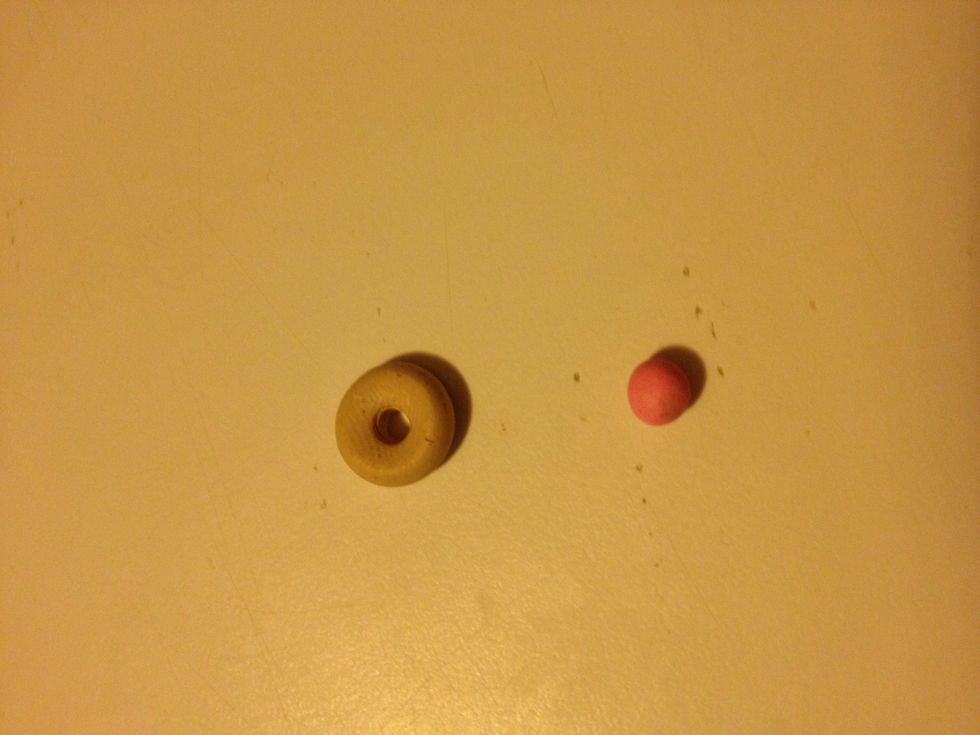 For another style of donut, get some light pink clay.