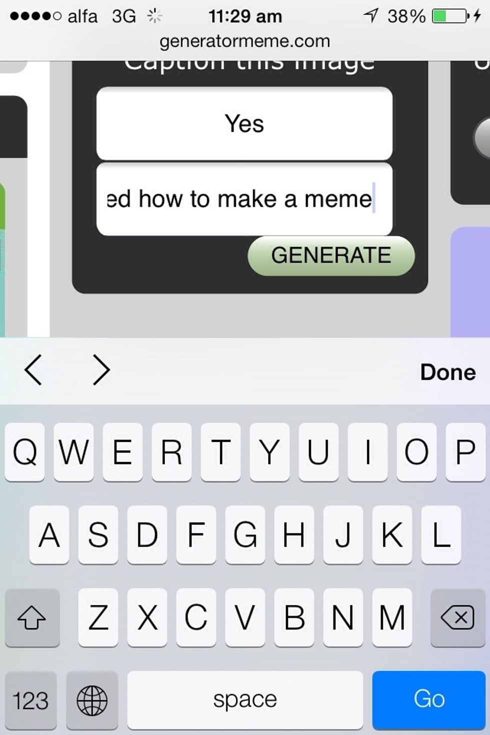 For example. And then click generate.