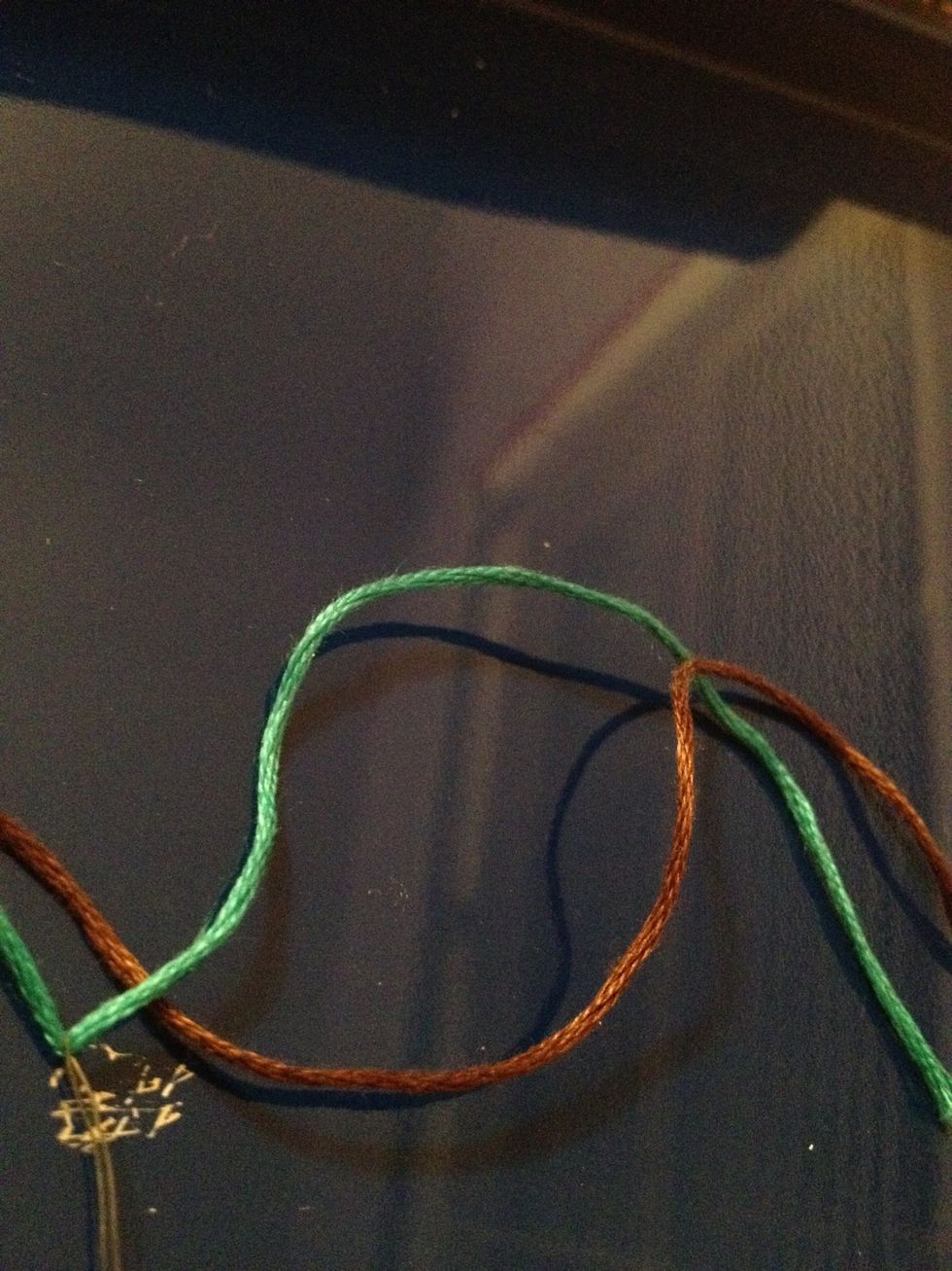 For example: my wrist length, 5 1/2 inches, plus, 3 inches. I chose a theme of blue greens and browns.