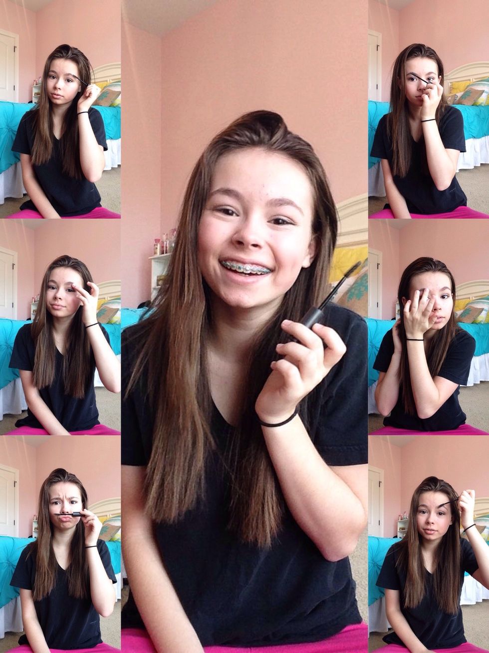 For eyebrows, begin by shaping them. I prefer an arch but nothing to unnatural. If you want to fill in your eyebrows be sure to do that but I decided to skip the step to keep the look more laid back.