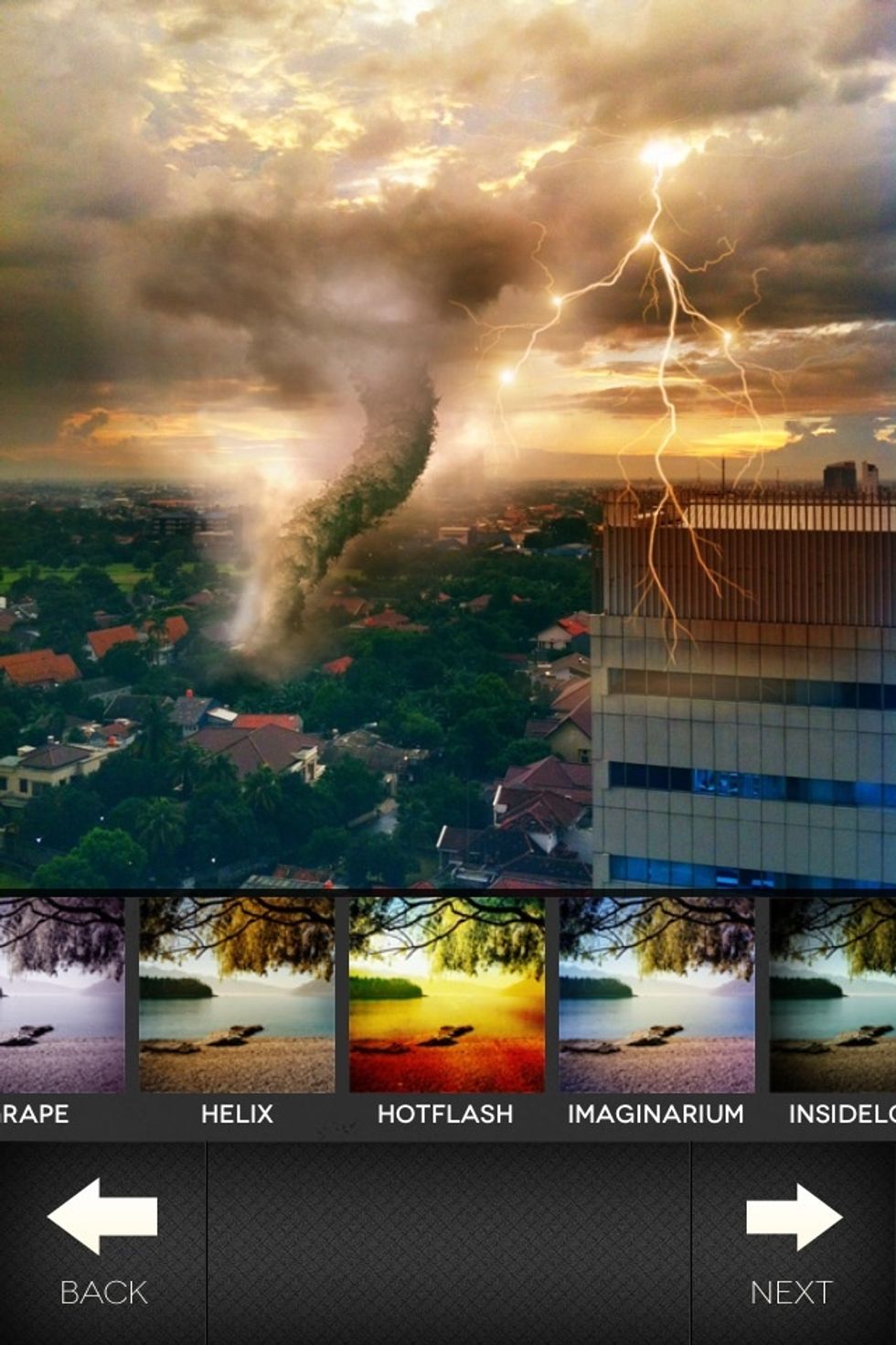 For final efect, wowFX have more photo efect option, if you want create photo more worming we can use "hotFlash" efect or other efect as we want