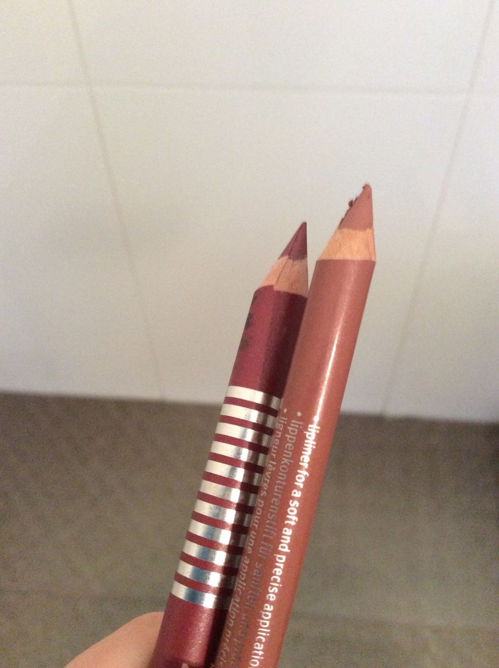 For lips I am going combine these two lip liners.