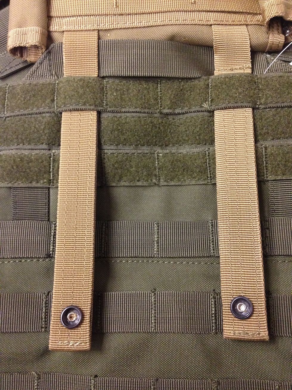 For MOLLE gear, you will want to properly weave your straps into your vest/plate carrier. The next few steps will show you how to properly install MOLLE pouches, panels and any other MOLLE gear.