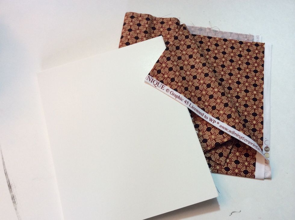 For our 4th pane, we'll use fabric to create a pin board. (LOVE this g45 fabric!!)