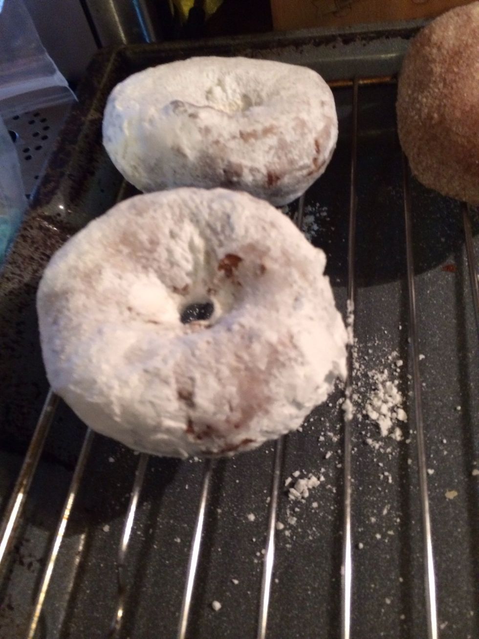 For powdered doughnuts.