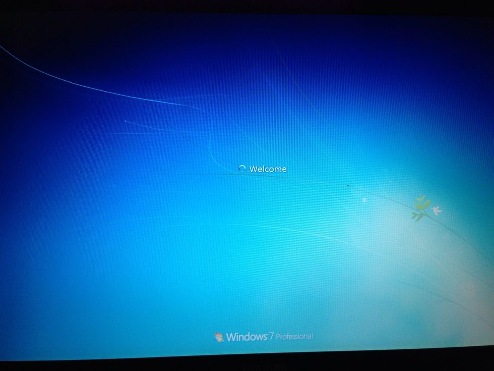 For reals, windows is booting up.