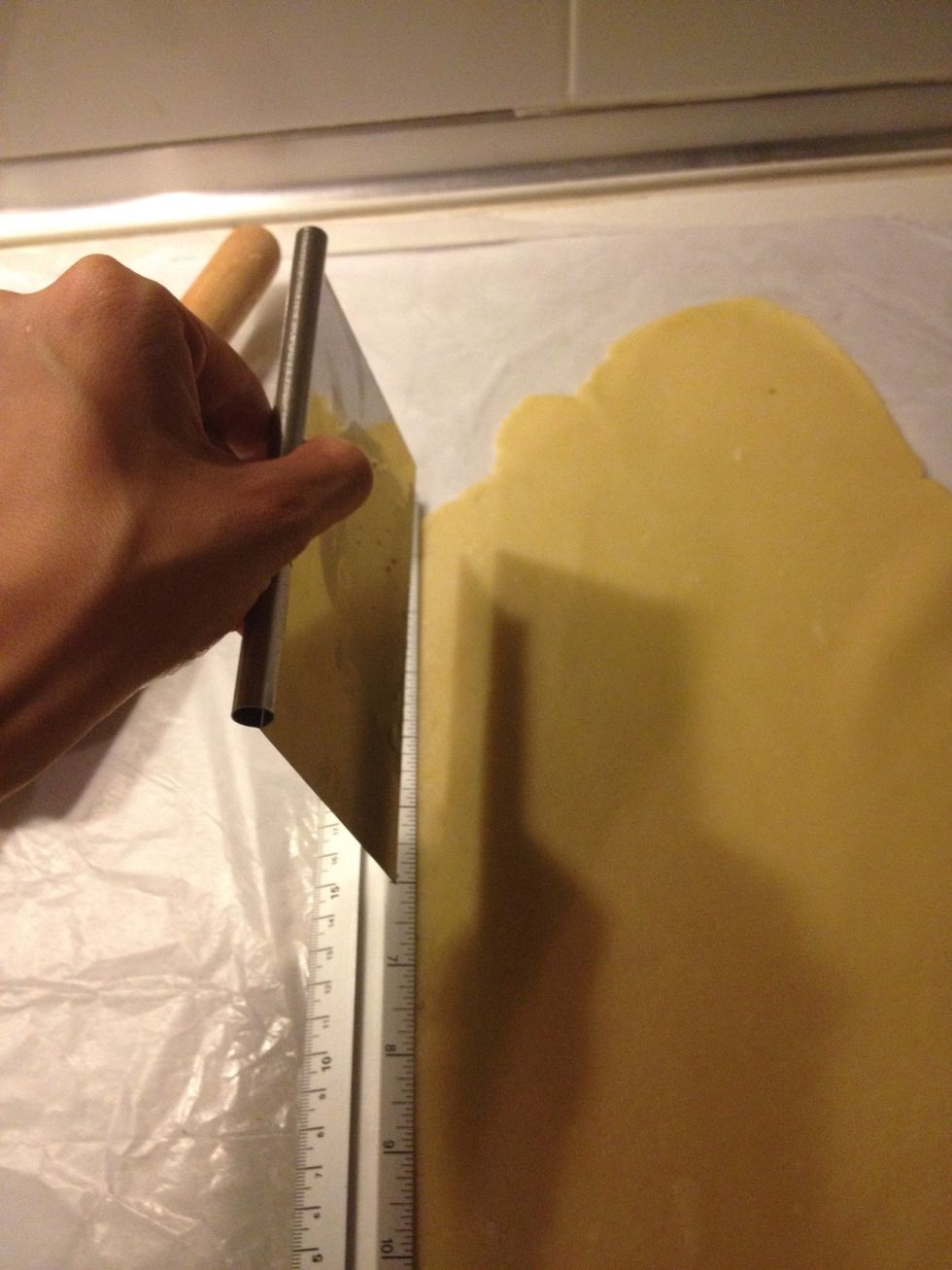 For something more fancy. Cut the dough  into strips
