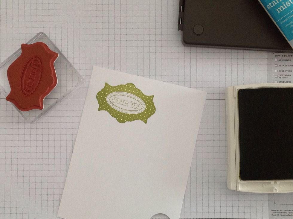 For stamps that are mostly line art, cleaning will be enough. But, in this case, the coverage is uneven, and the solid parts have some white peeking through, so we'll move on to the next step.