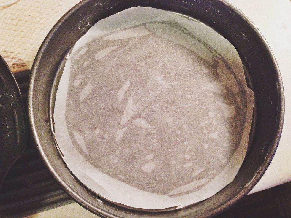 For the cake: Preheat the oven to 350 degrees F. Spray two 9-inch round baking pans with cooking spray and line with parchment paper. Spray the paper and set aside.