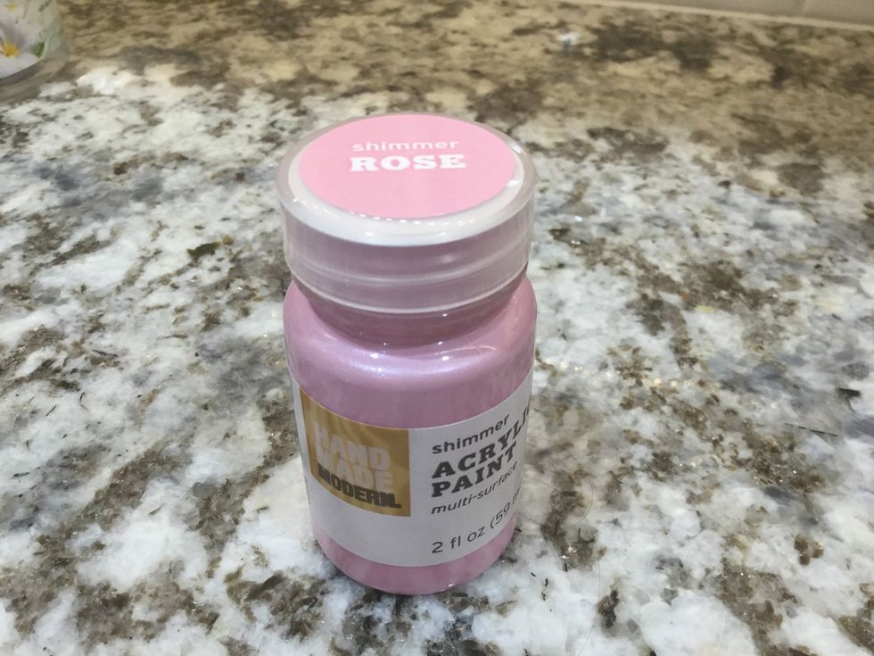 For the cap of the jar, I wanted to paint it a pink color \ud83d\ude0a